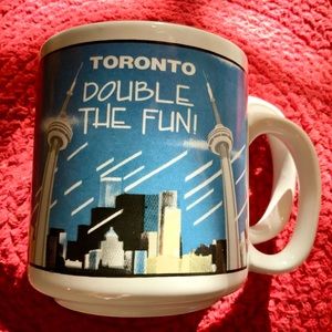 Toronto Souvenir Mug - very quirky w/ double handles 1.5 cup capacity